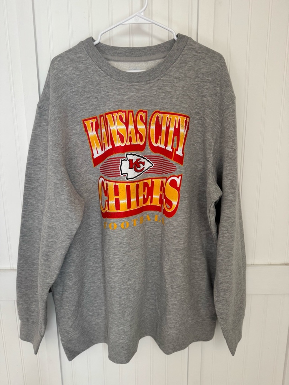 Kansas City Chiefs Gray Crewneck Sweatshirt;3xl brand New no tags